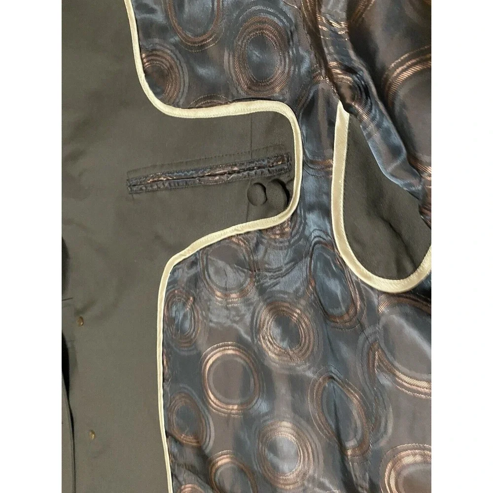 Bespoke Custom 4 Seasons Mens Suit Jacket 3 Button 2XL Short Brown